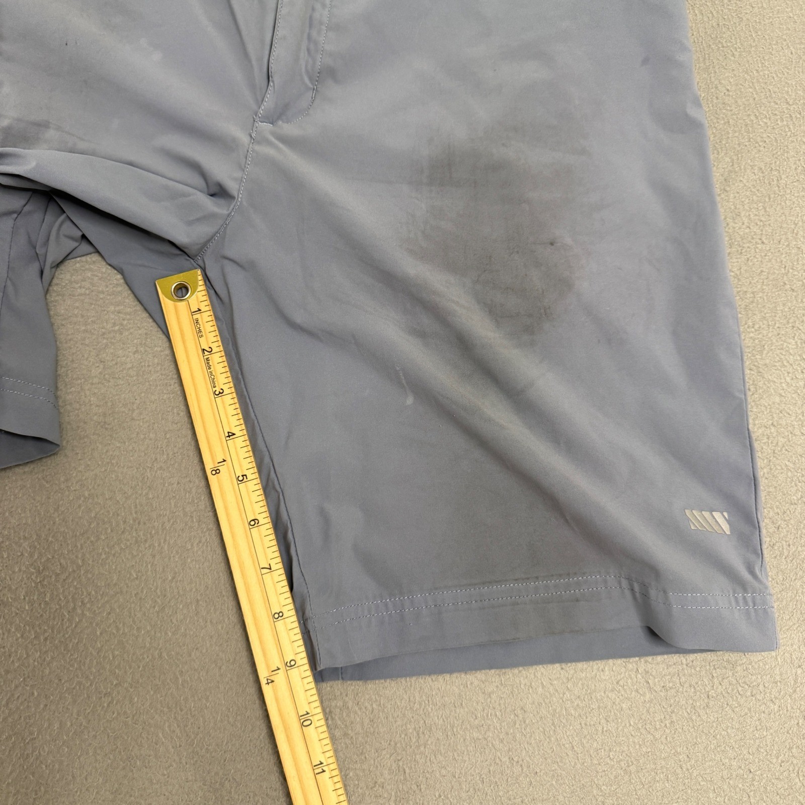 Truewerk Cloud Short Mens Large Blue Grey Performance Work Utility Cargo Shorts