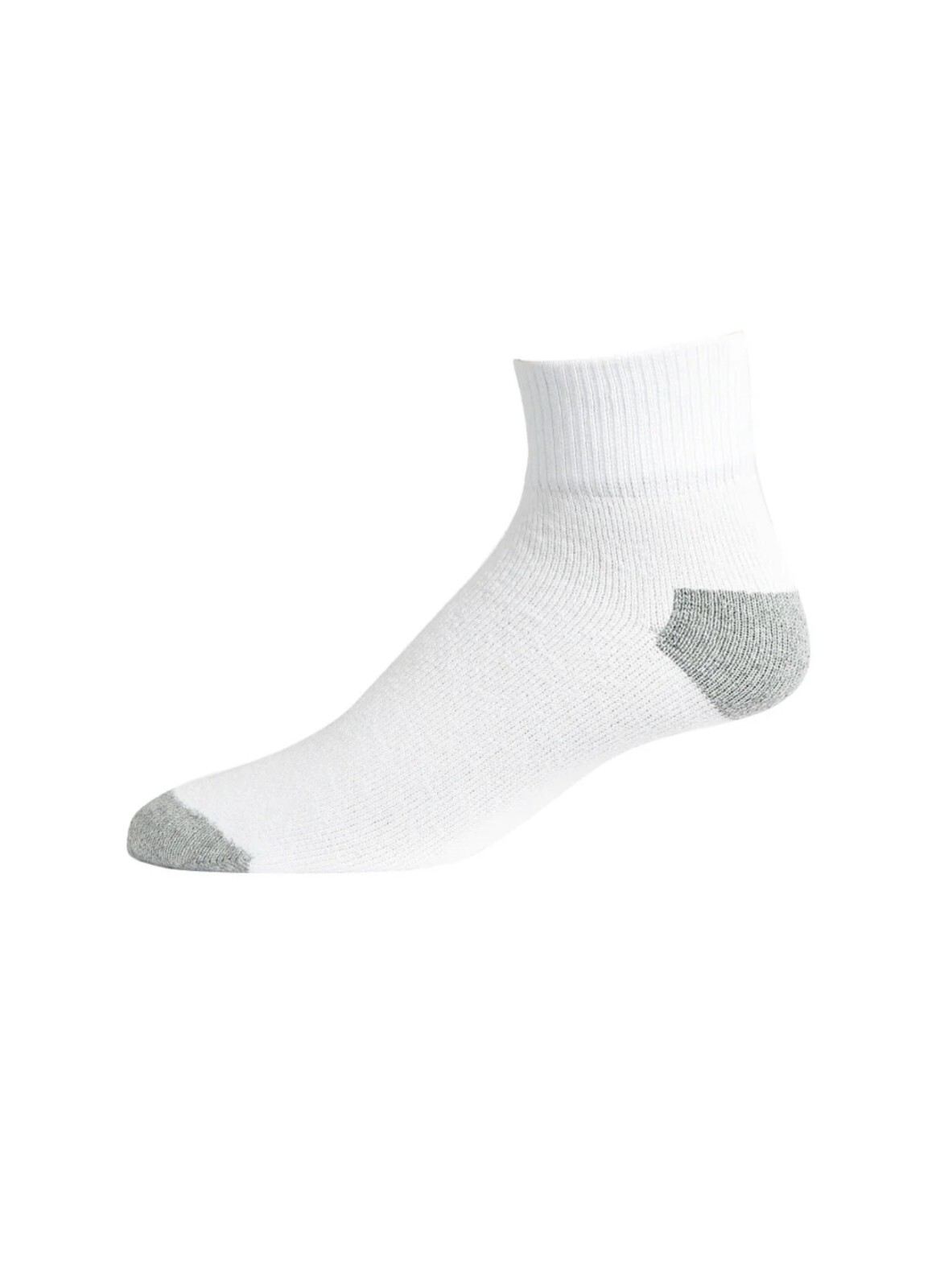 New Men’s 12 Pairs Sports White Black Ankle Quarter Crew Socks Cotton Size 10-13