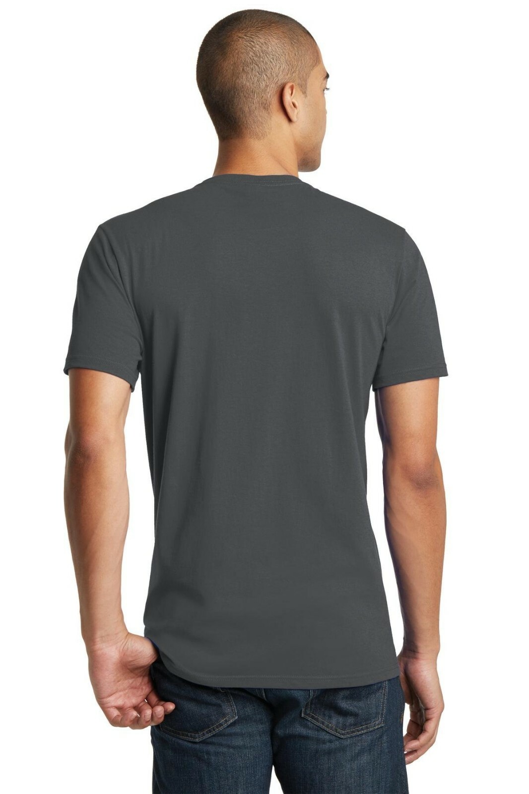 Bulk Lot District DT5000 Men T-Shirt Cotton Plain Short Sleeves (Pack of 10)