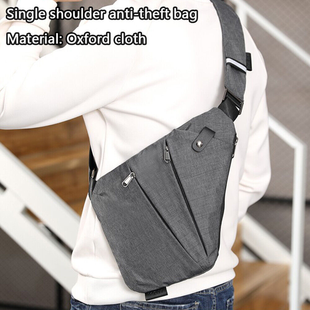 Waterproof Personal Shoulder Anti Theft Pocket Bag Men Travel Casual Chest Pack