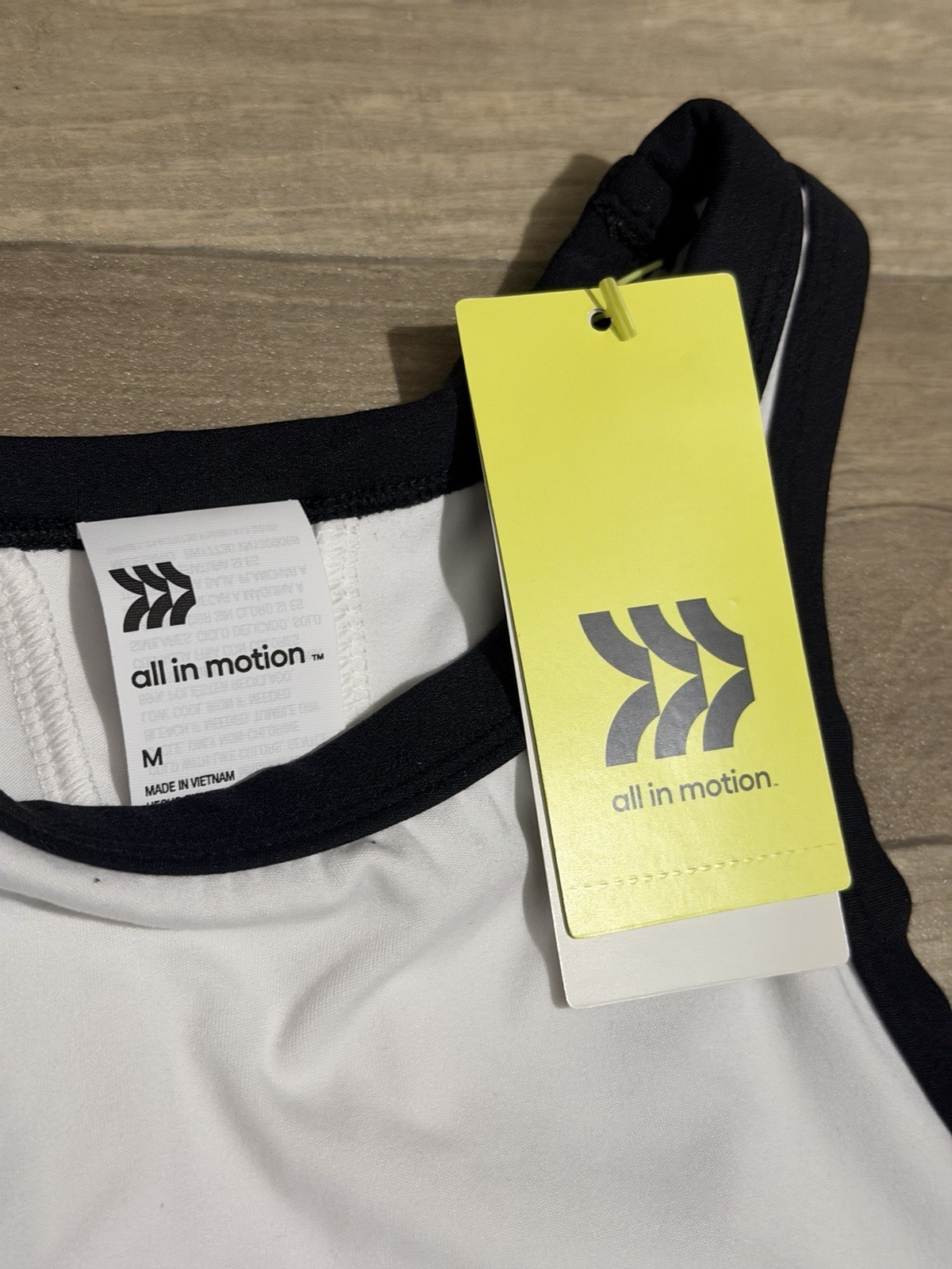 All In Motion Women’s Highneck Racerback Tank Top White Size M