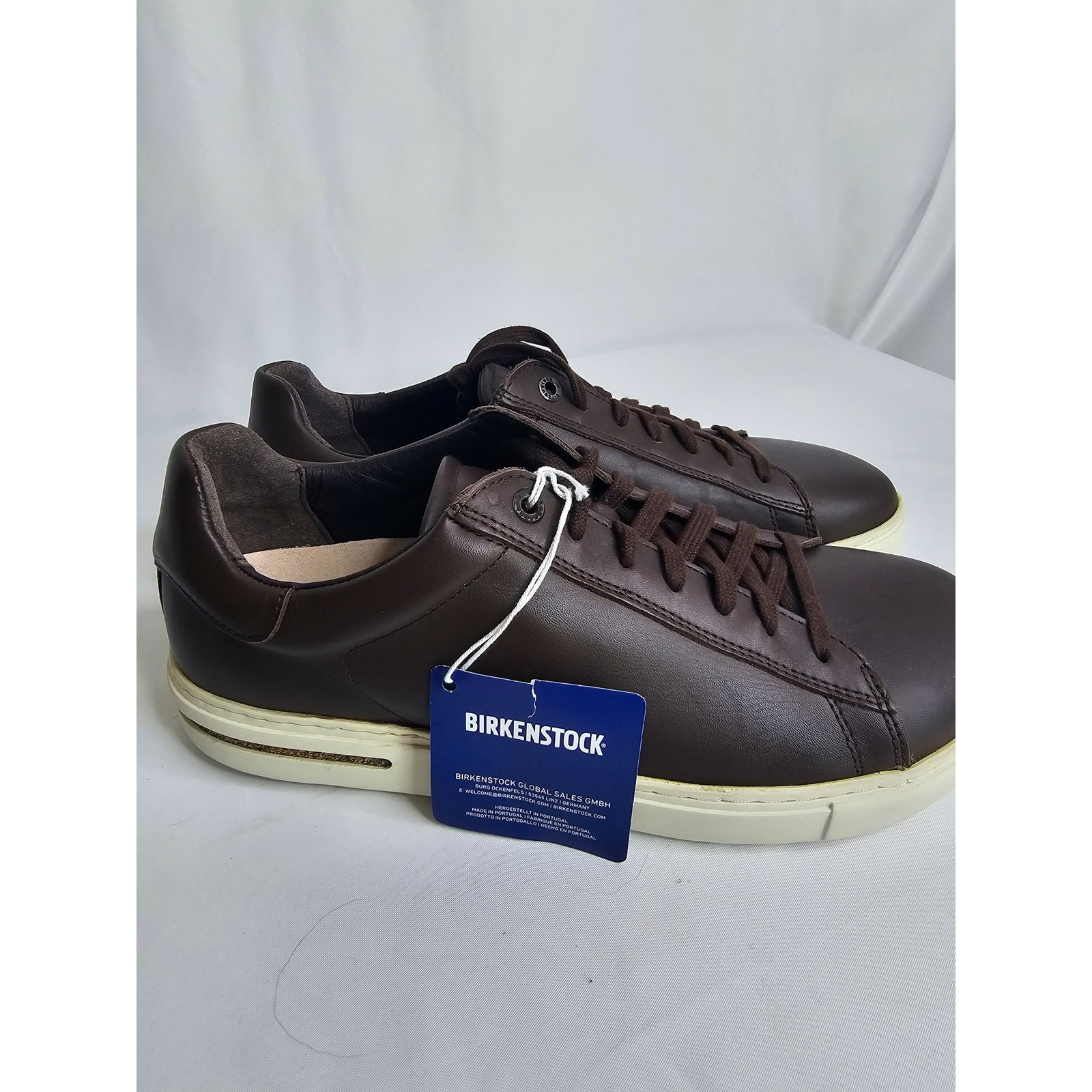 NWOB Birkenstock Bend Low Leather Dark Brown Sneakers 42/9