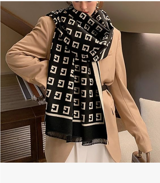 JERLA Cashmere Feel Scarf winter warm large soft Shawl wrap Scarf for women
