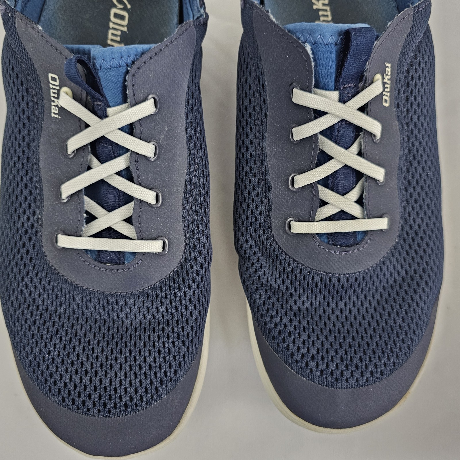 OluKai Moku Pae Boat Shoes Blue Mesh Lightweight Sneakers 10472-DE18 | Men’s 9.5