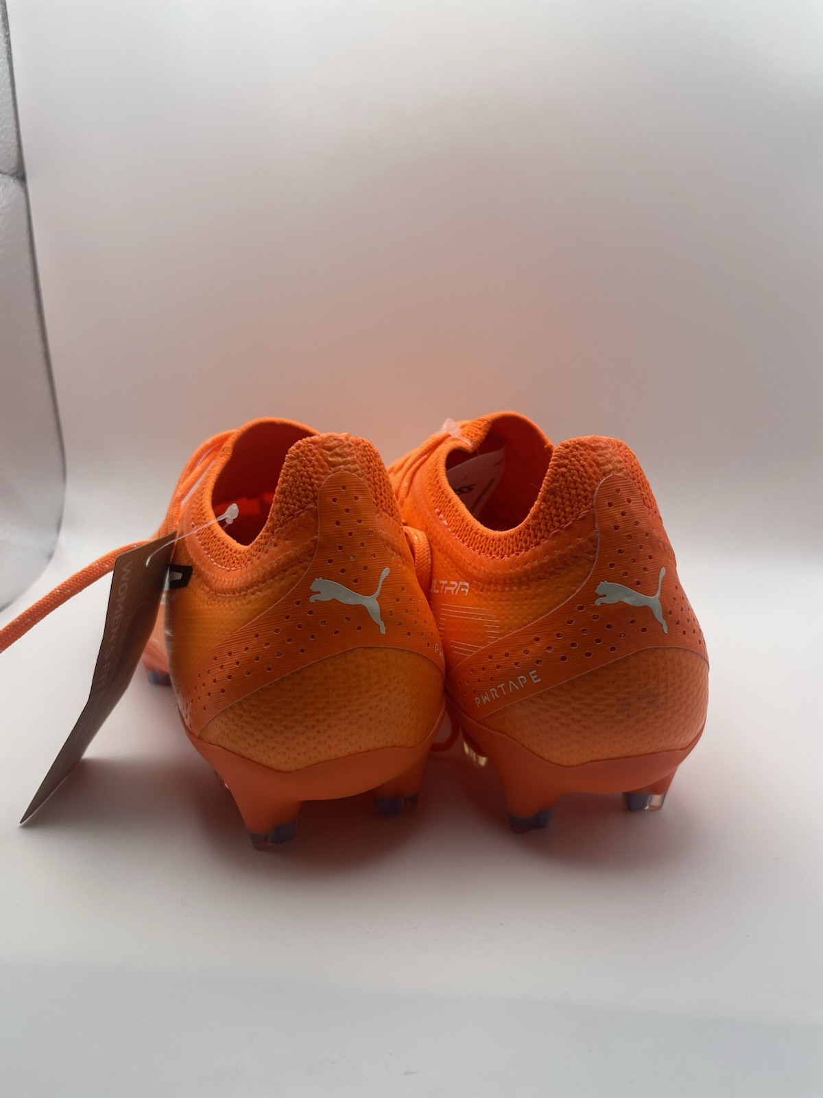 PUMA Ultra Ultimate FG AG Soccer Cleats Orange Lace-Up Low Top Synthetic