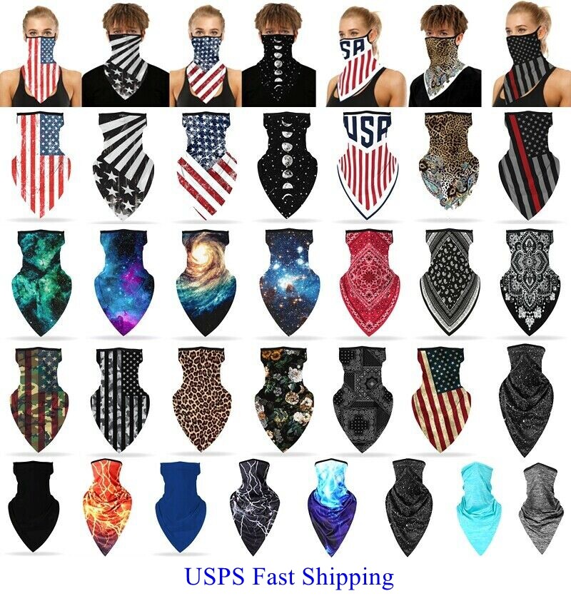 Bandana Face Mask Shield Neckerchief Covering Reusable Fashion Neck Gaiter Scarf
