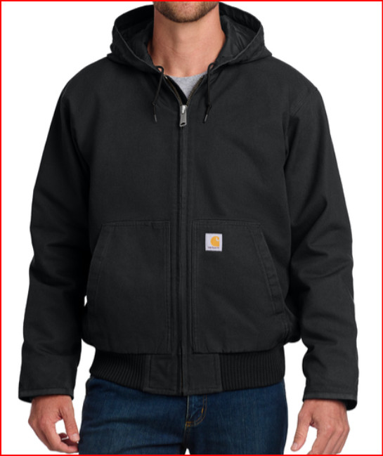 New CT104050 Carhartt® Washed Duck Active Jac Black in Package Large