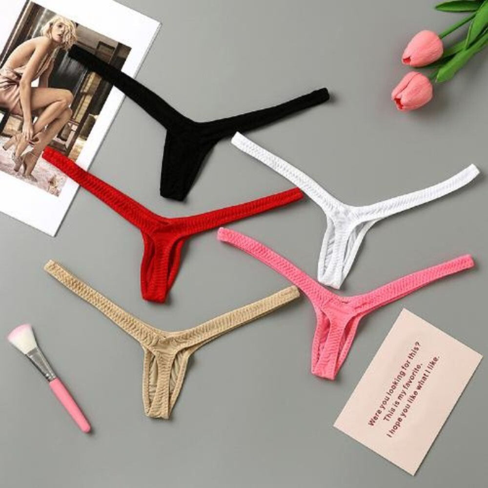 Women’s Sexy Lingerie Underwear Mini T-back Micro G-string Thongs Briefs Panties