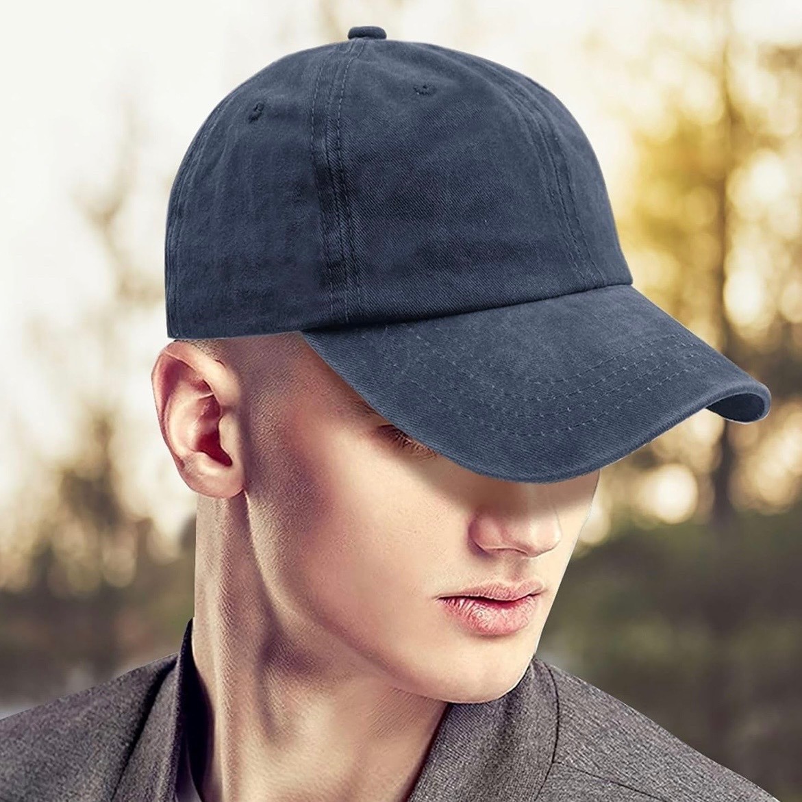 Navy Veteran Hat US Navy Military Veteran Adjustable Washed Baseball Cap