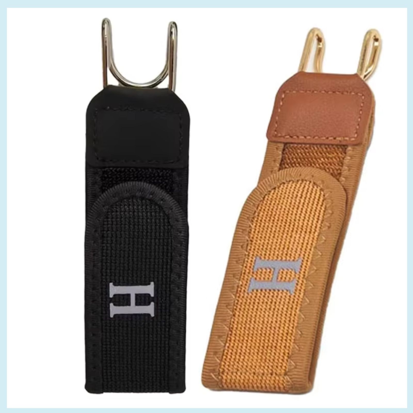 2 Pack No Buckle Elastic Belt Hook Adjustable Invisible Waist Strap Unisex
