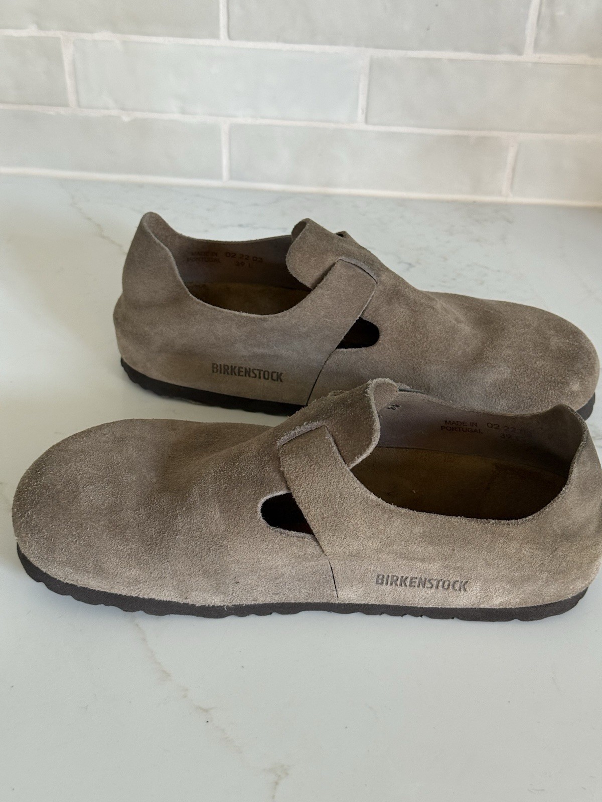 Birkenstock London Bs Color Taupe Suede Clog EU 39/US W8 M6