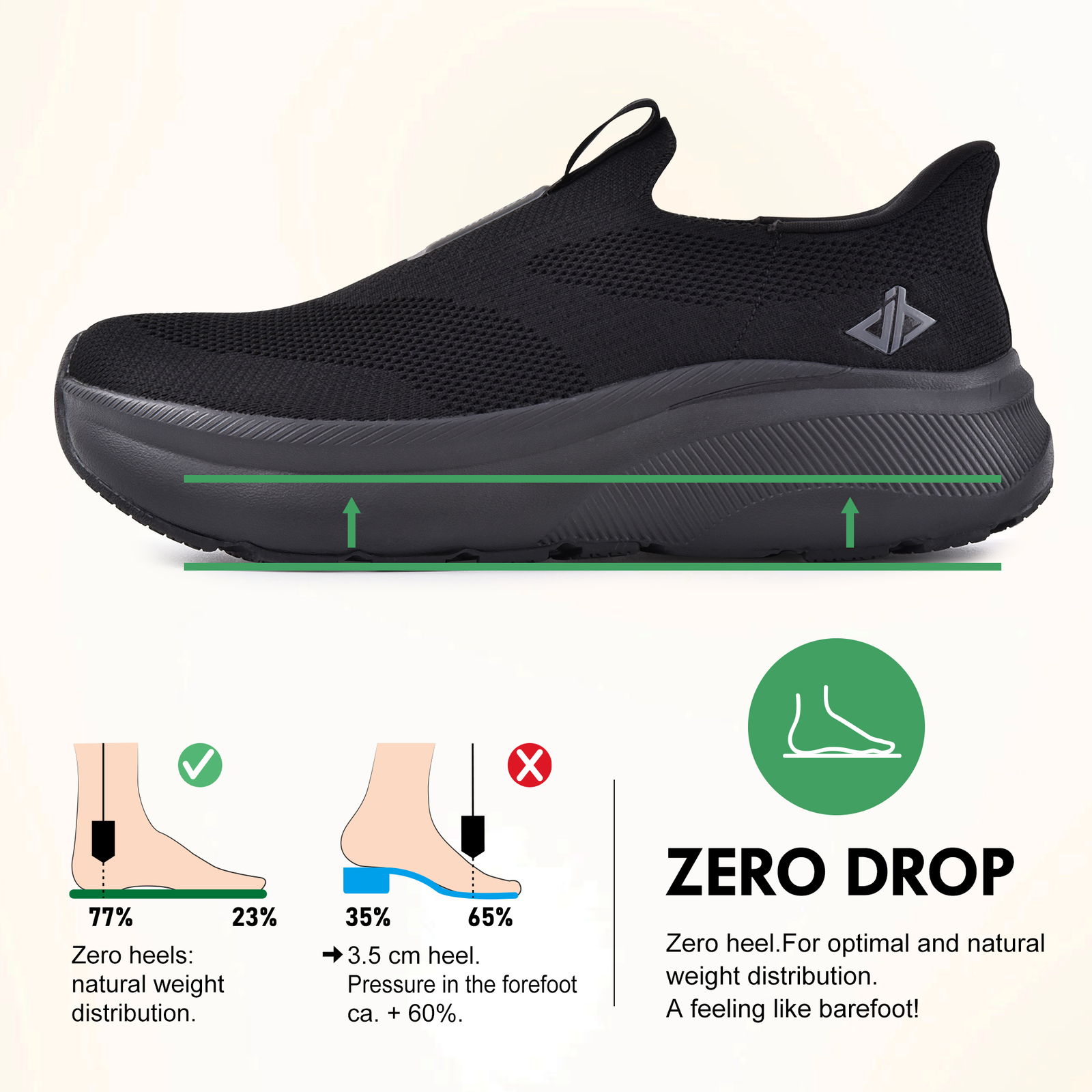 Mens Hands Free Slip On Walking Athletic Slip In Sneakers Shoes Lightweight