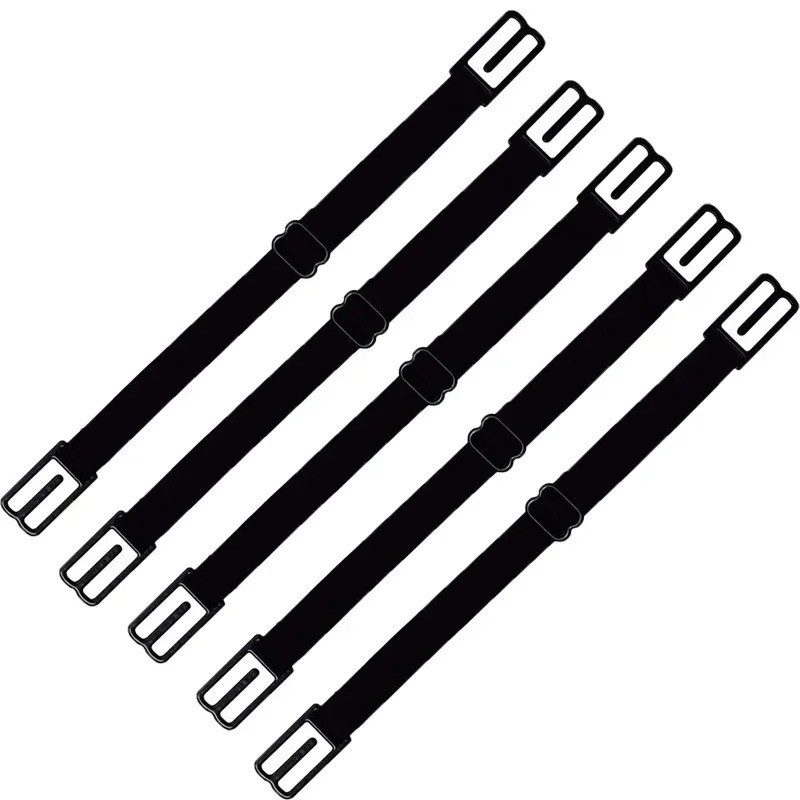 4-8pcs Bra Strap Clips Elastic Non-slip Strap Holder Women Bra Rope Adjustable