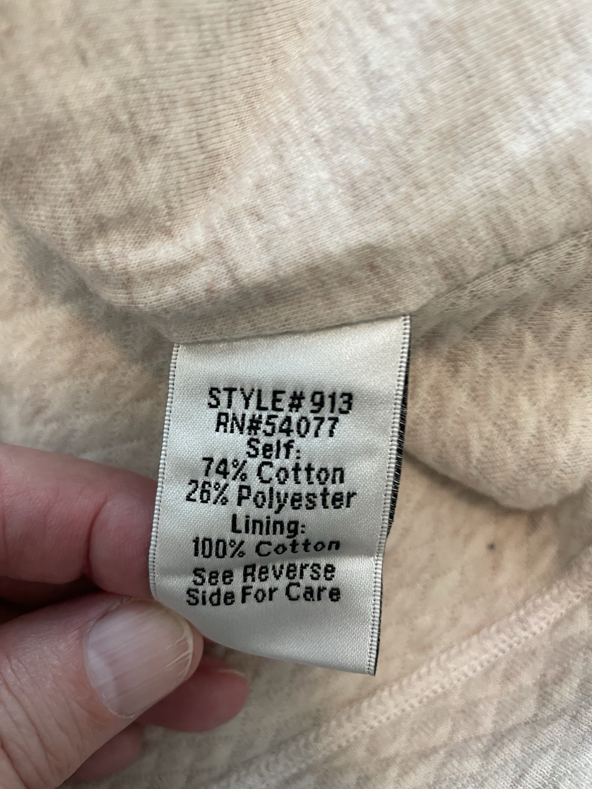 CAbi 913 Ryder Moto Biker Blazer Jacket Quilted Knit Oatmeal Women’s Medium