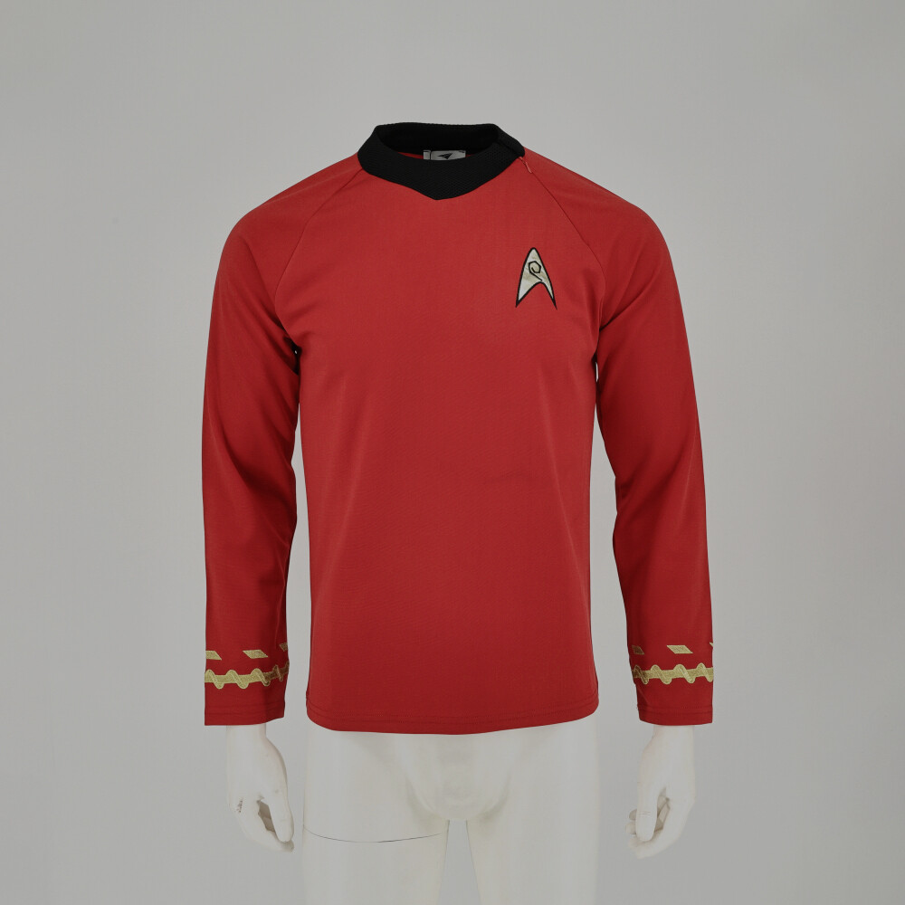 The Original Series Captain Kirk Gold Shirts TOS Spock Blue Red Uniforms Costume