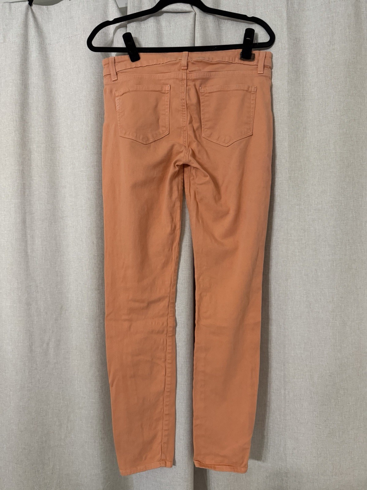 PAIGE Women’s Skinny Jeans Slim Fit Orange Medium Wash Cotton Denim 5-Pocket
