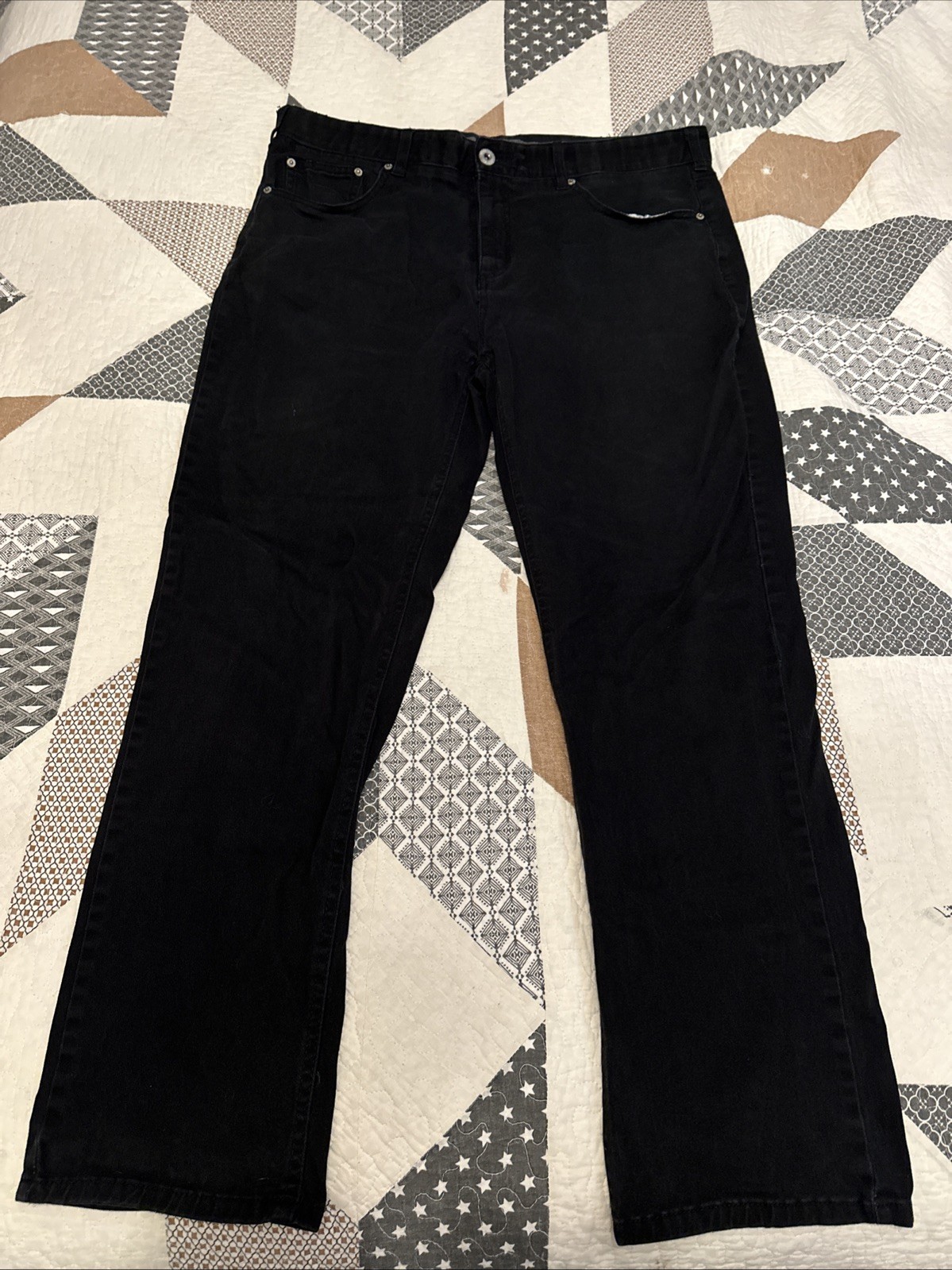 Iron Co. Men’s Classic Stretch Comfort Patriot Pants, 36/30 Black