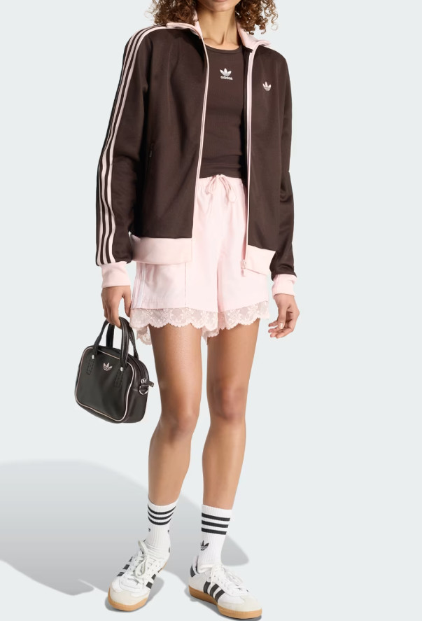 adidas Originals Lace Trim 3S Shorts Women Lifestyle Casual Short AsiaFit KQ6874