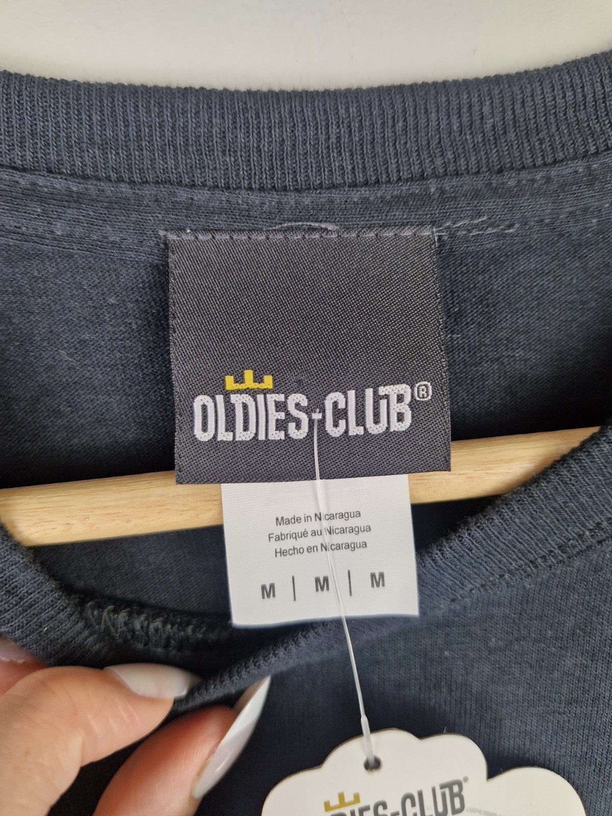 Oldies Club Mens Graphic T Shirt Medium BNWT Black Funny Beer Casual Cotton Tee