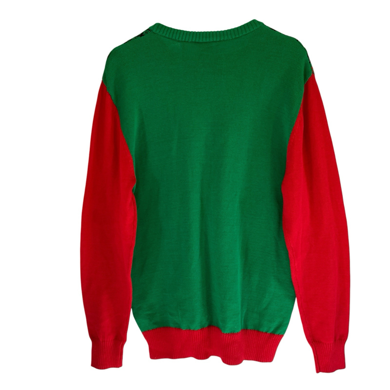 Star Wars Ugly Christmas Sweater Mens Large Crew Neck Green Red New