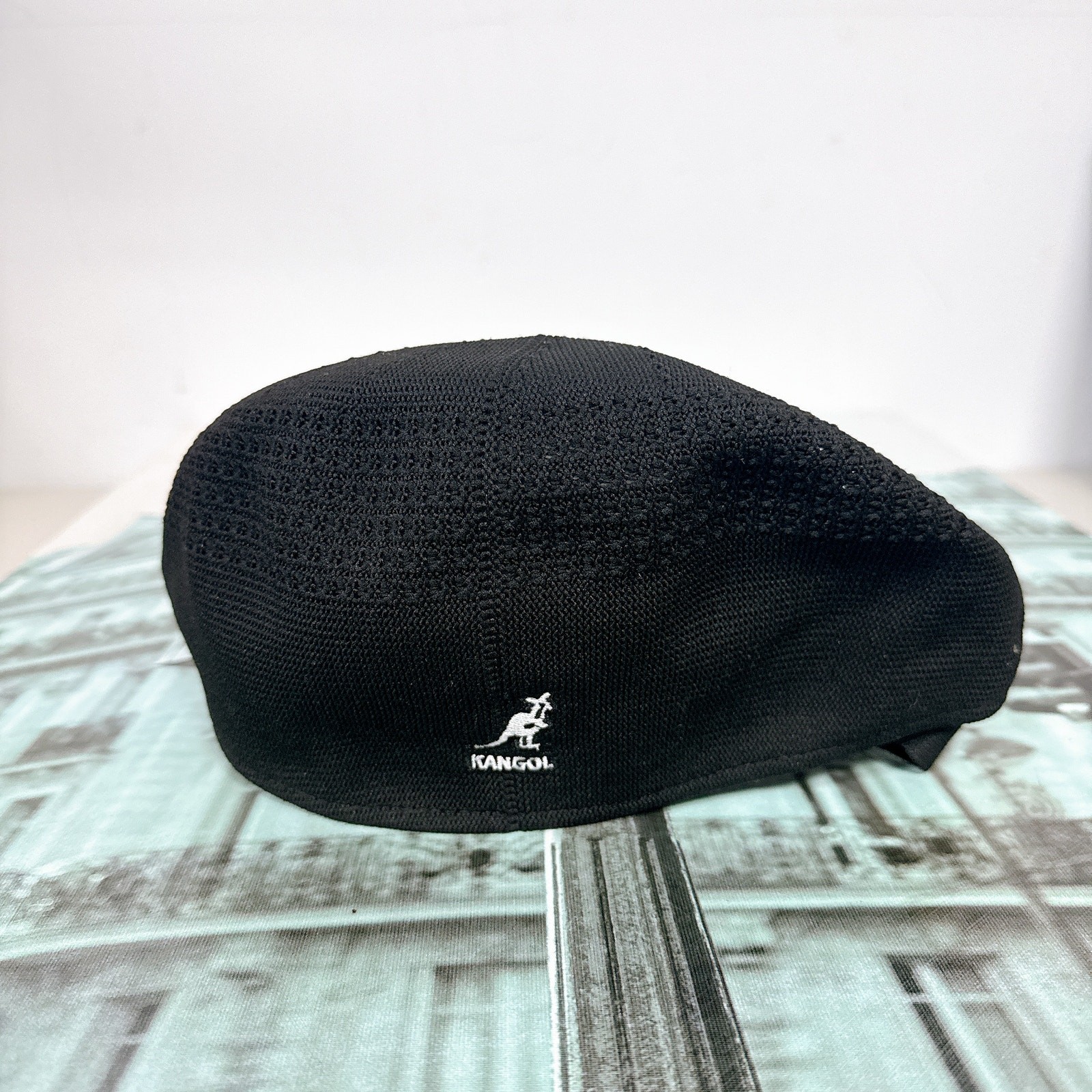 Kangol K3107ST Breathable Flat Cap Ivy Beret Hat Black One Size