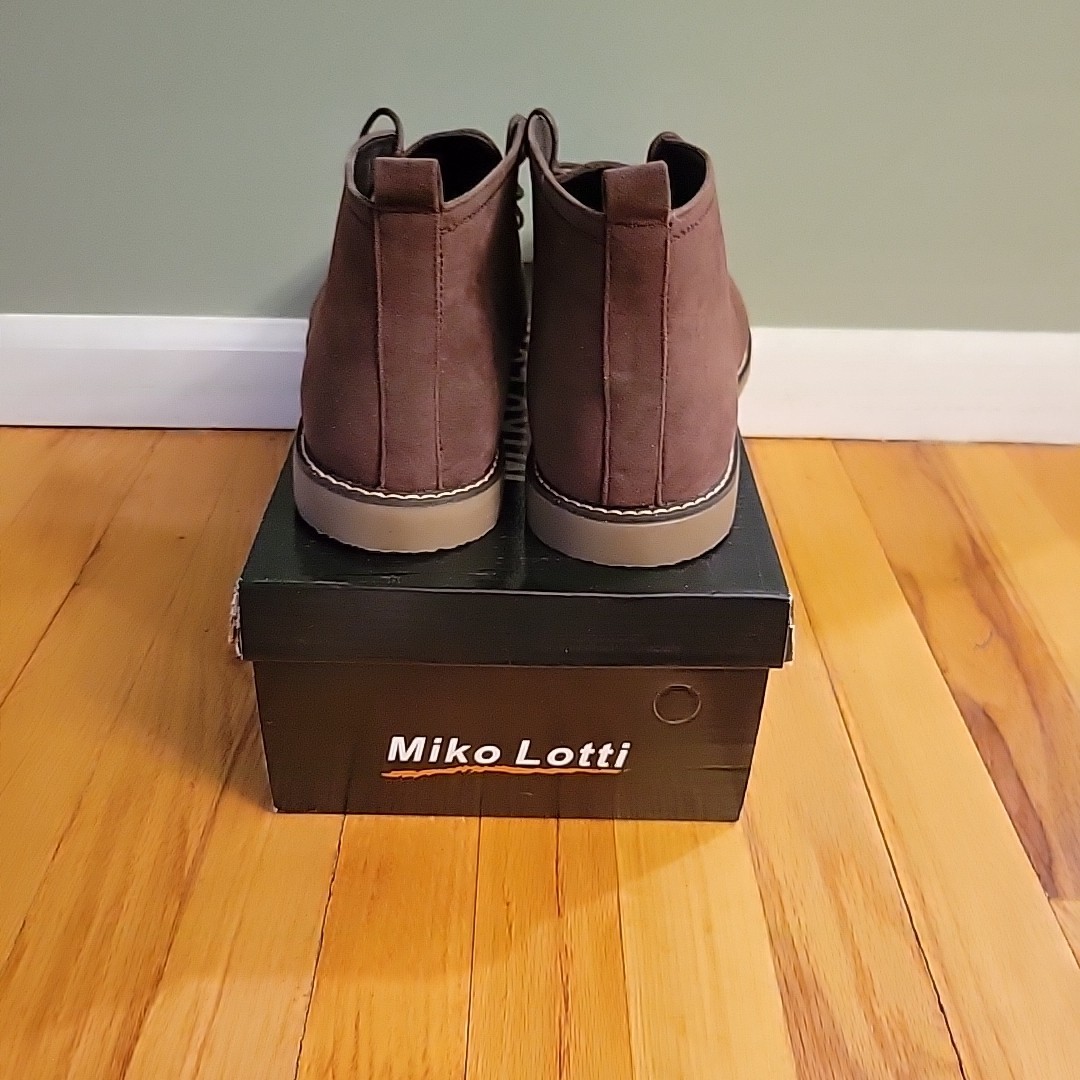 New Miko Lotti Buyer Pic Men’s Lace Up Boots Brown BF1302 size 11
