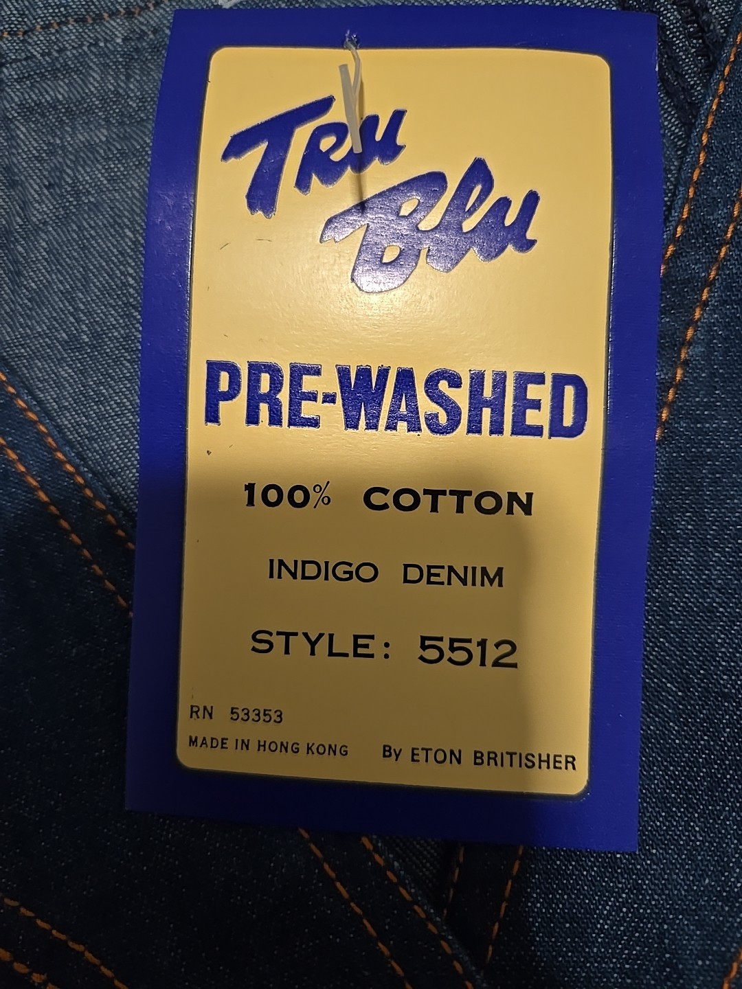 Womans Tru Blu Indigo Denim Vest 100% Cotton Size 10