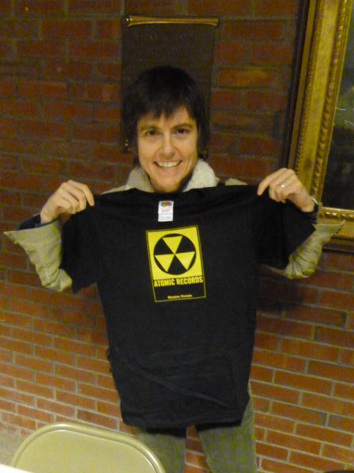 New! ATOMIC RECORDS Milwaukee FALLOUT LOGO Authentic T-Shirt S-M-L-XL-XXL-XXXL
