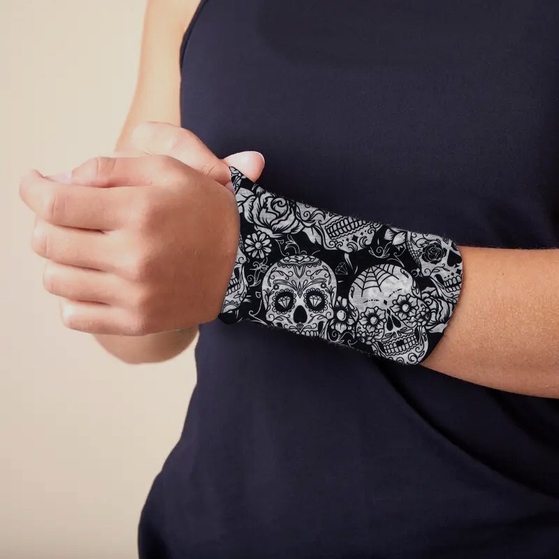 Sugar Skull Headscarf Tube Biker Face Cover Mask Neck Gaiter Bandana Balaclava