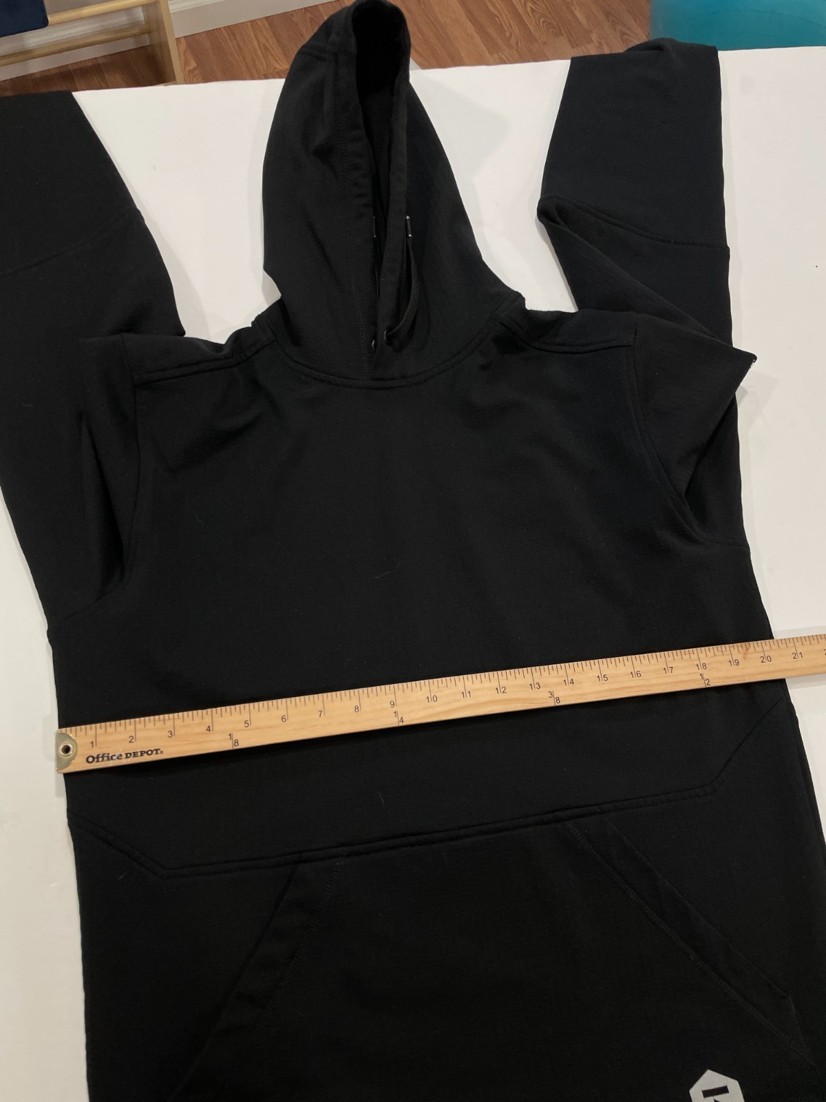 Truewerk M2 Grid Pullover Hoodie Mens Medium Black Workwear Tech Fleece F22