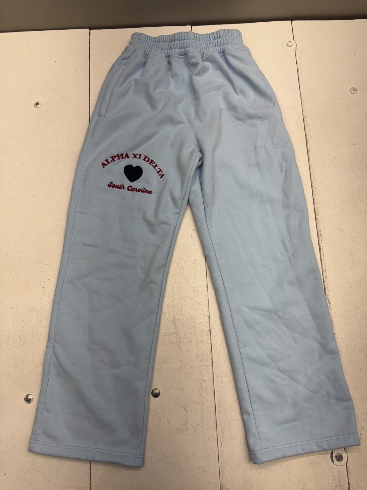 Mitch Flippo MFG Light Blue Sorority South Carolina Sweatpants Womens Size Large