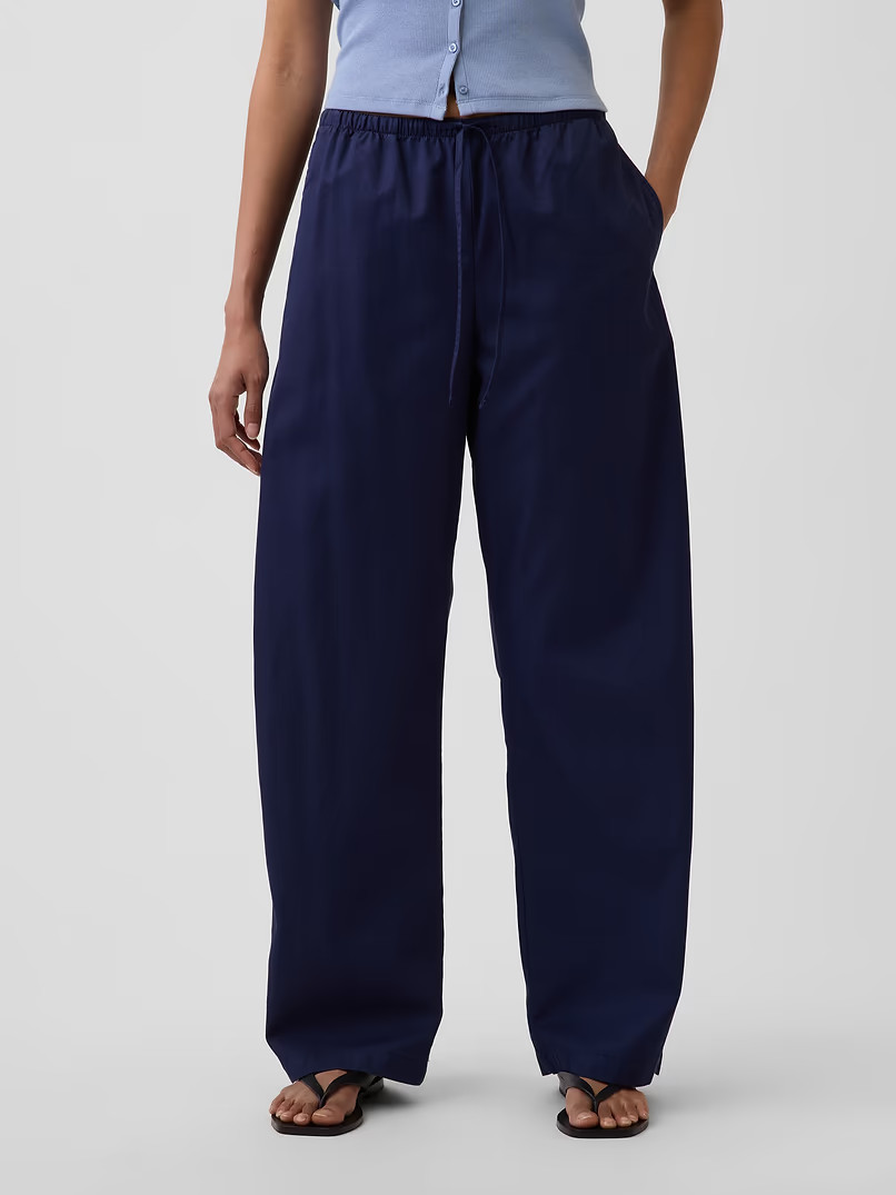 GAP – Poplin Easy Barrel Pants – Sale Off