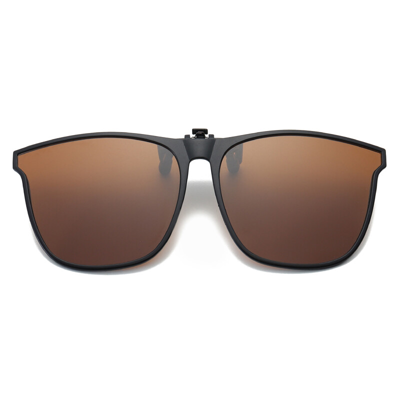 Polarized Clip-on Sunglasses Anti-Glare UV Protection Square Clip On Sun Glasses