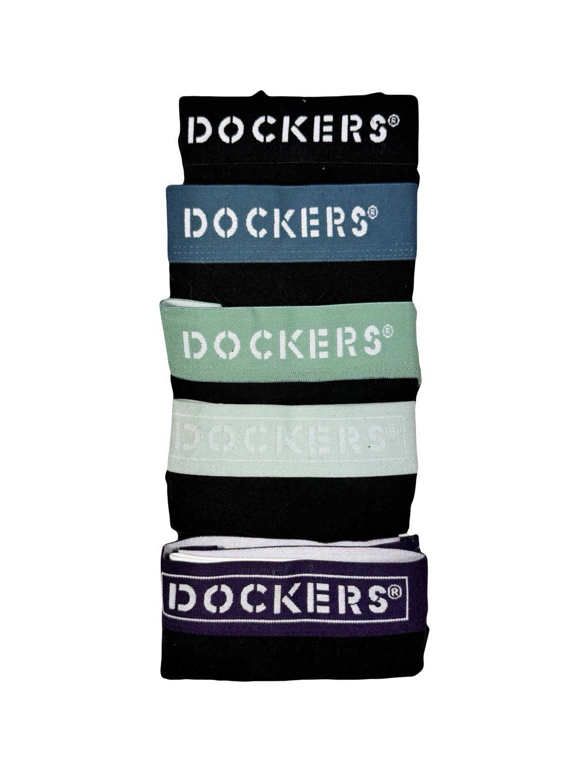NWT Dockers. Men’s 5 Pack. Premium Cotton Fly Front Briefs. Black. MSRP $38.00