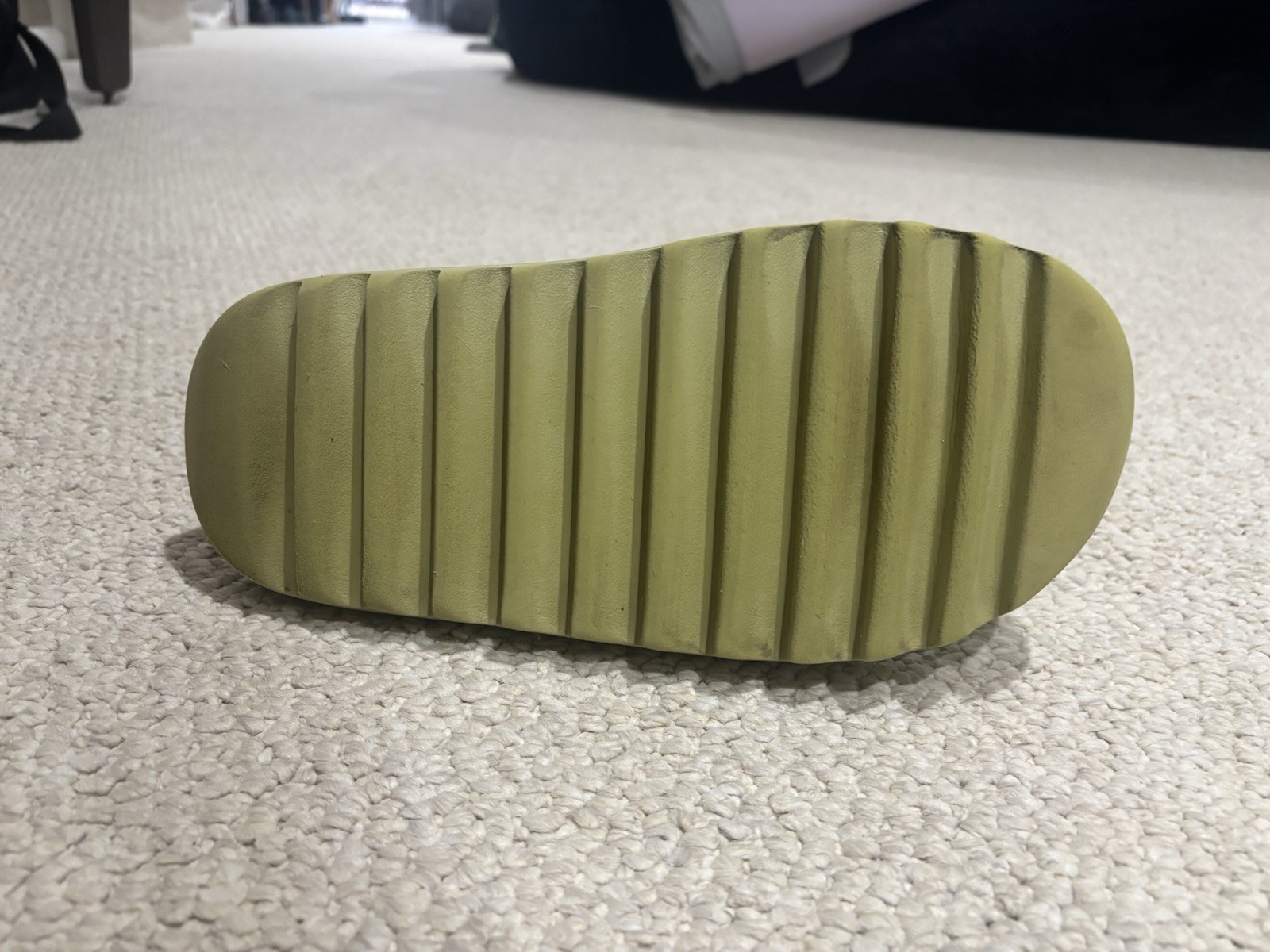 Green Solid Slide Sandal Open Toe Slip-On Unisex Adults Casual Footwear