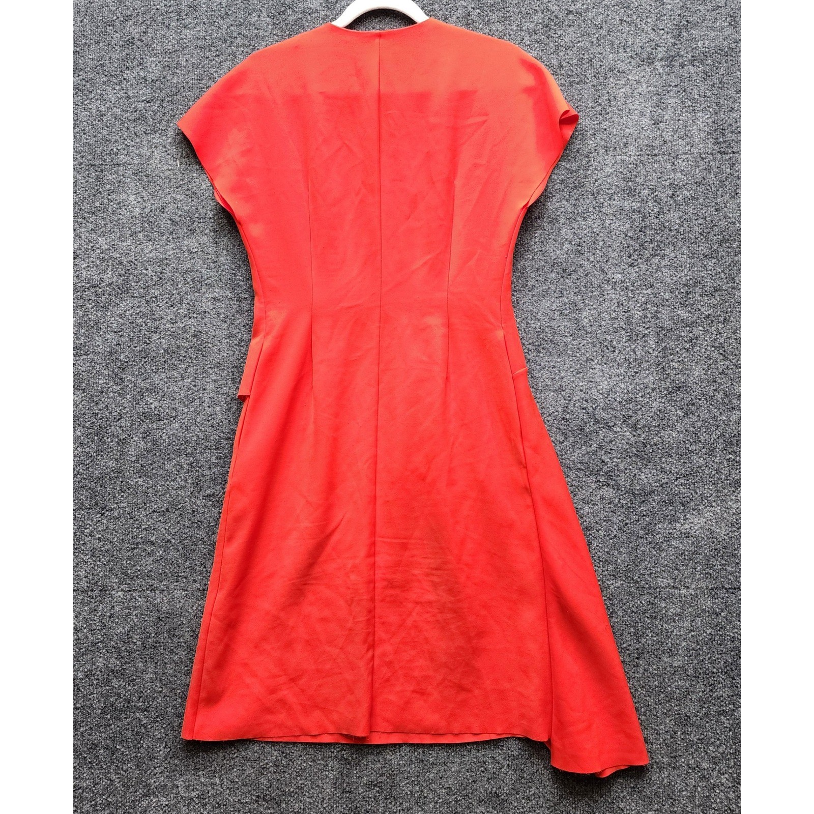COS Collection of Style Women Asymmetric Draped Midi Dress Minimalist US 2
