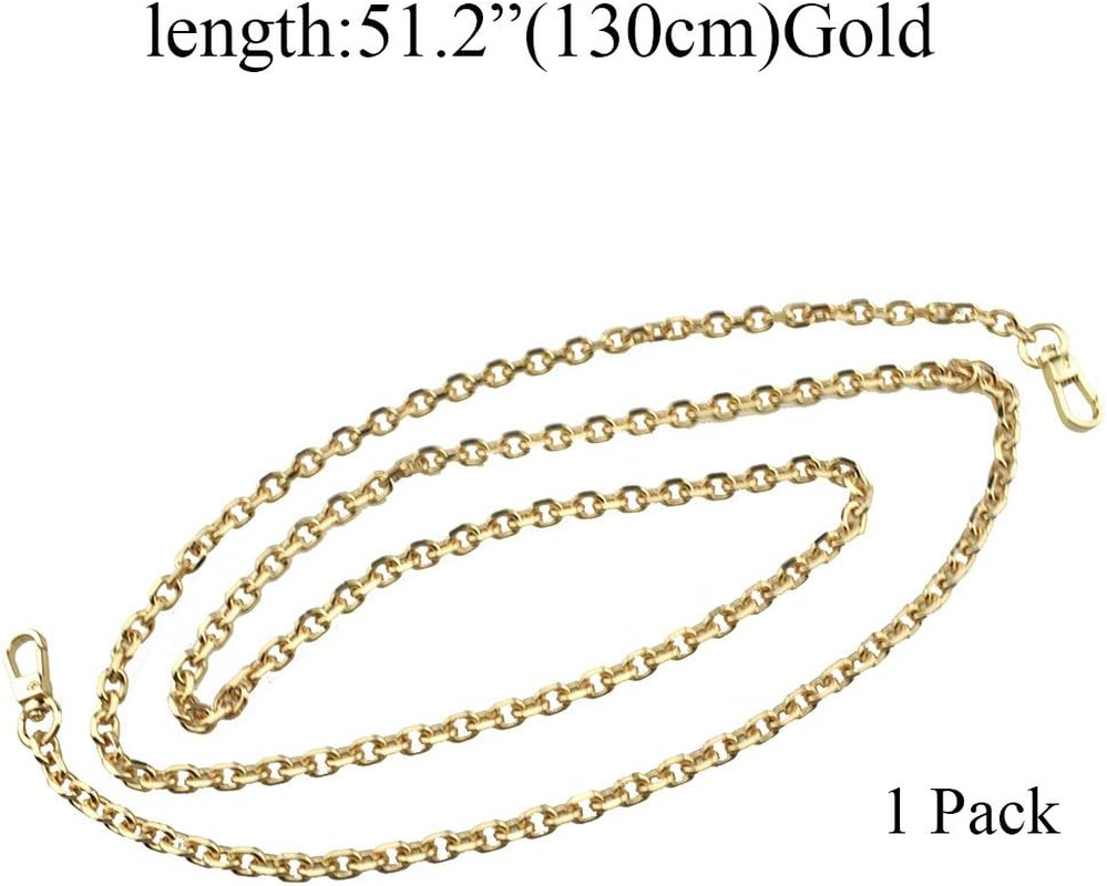 Mini Pochette Purse Chain Strap Thin Wide 6mm for LV Length 51.2 inches Thick…