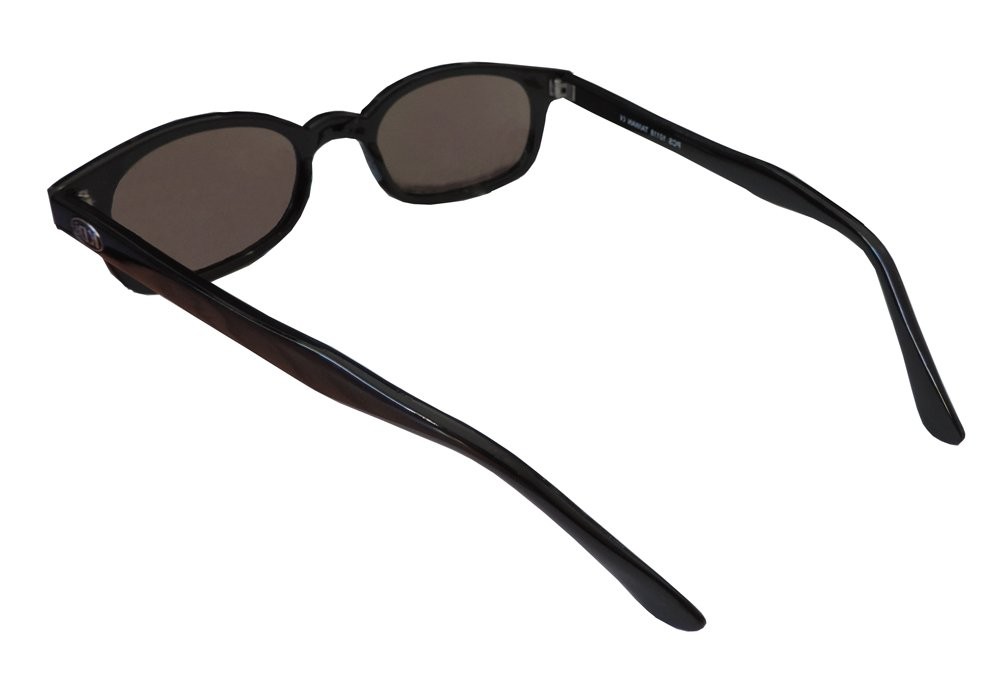 Original X-KD’s Biker Blue Mirror Lens Black Frames Sunglasses
