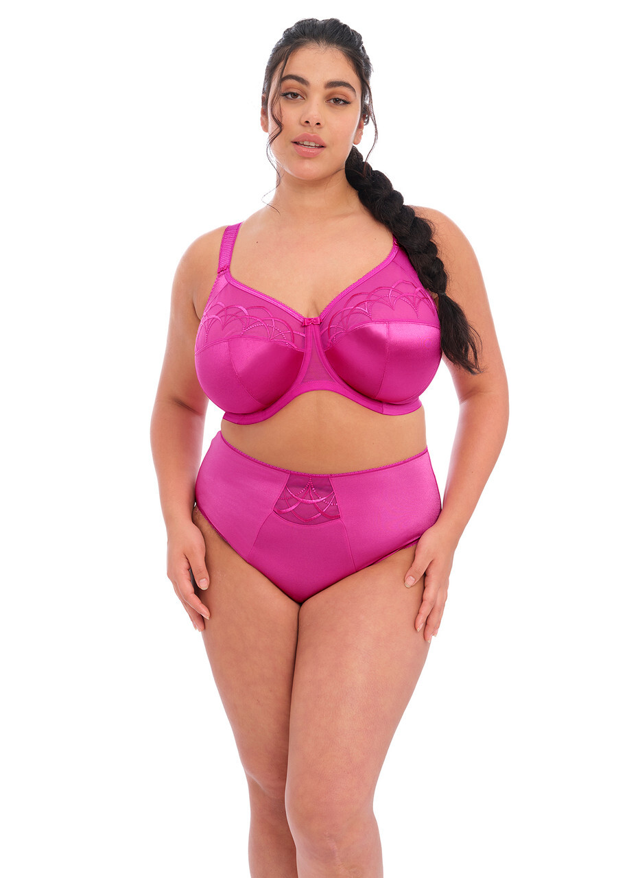 Elomi Cate UW Full Cup Banded Bra #4030 UK Sizes DD thru JJ Camelia Pink NWT $59