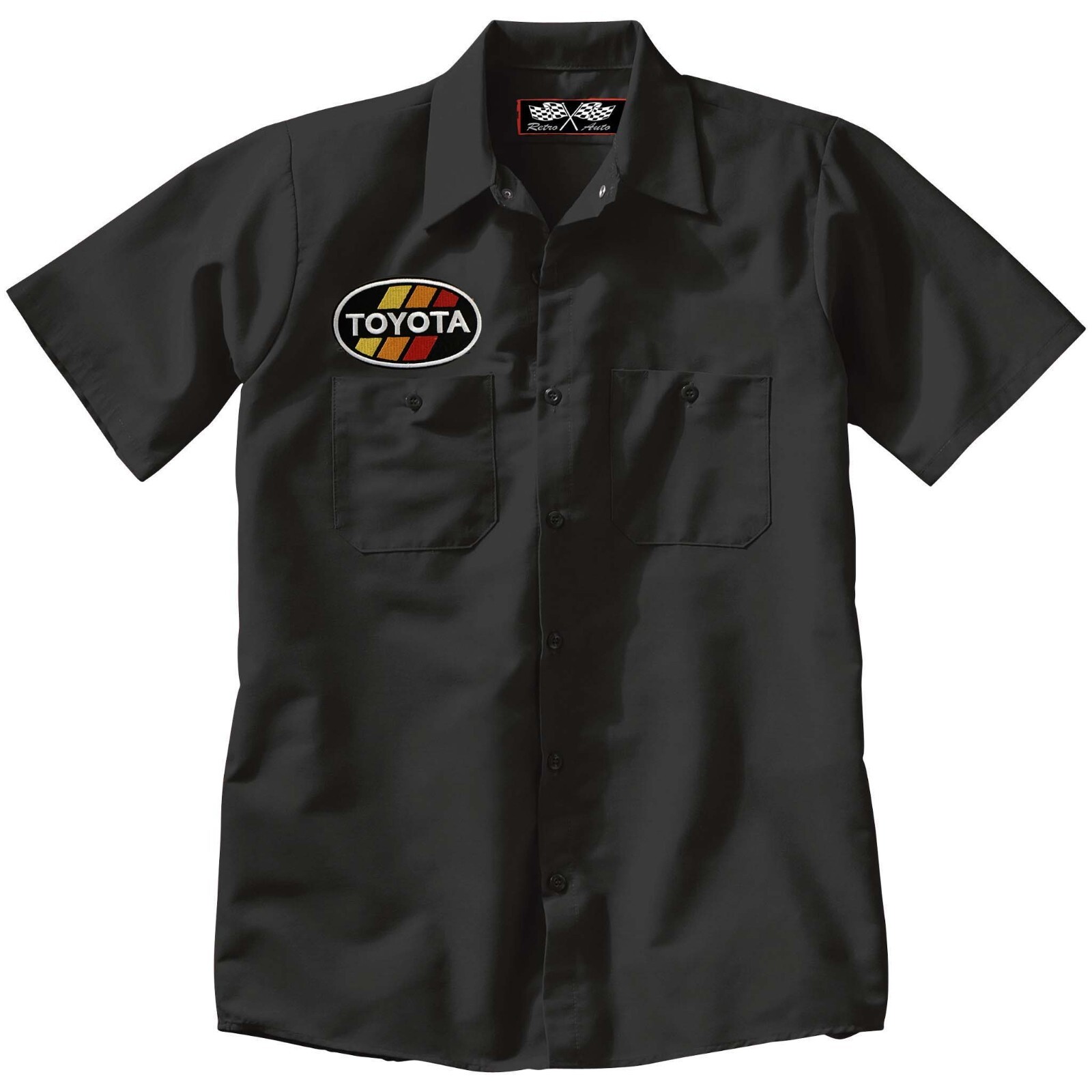 TOYOTA Embroidered PATCH + Mechanic WORK SHIRT Auto + CUSTOM NAME Option