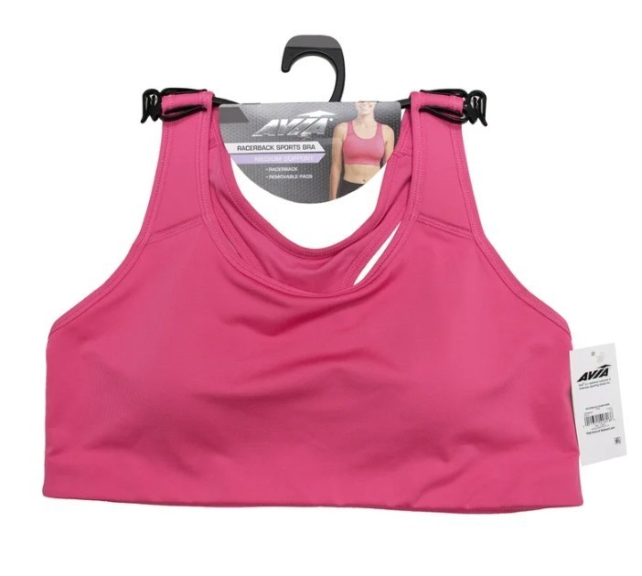 Avia Racerback Sports Bra Medium Support Size XL