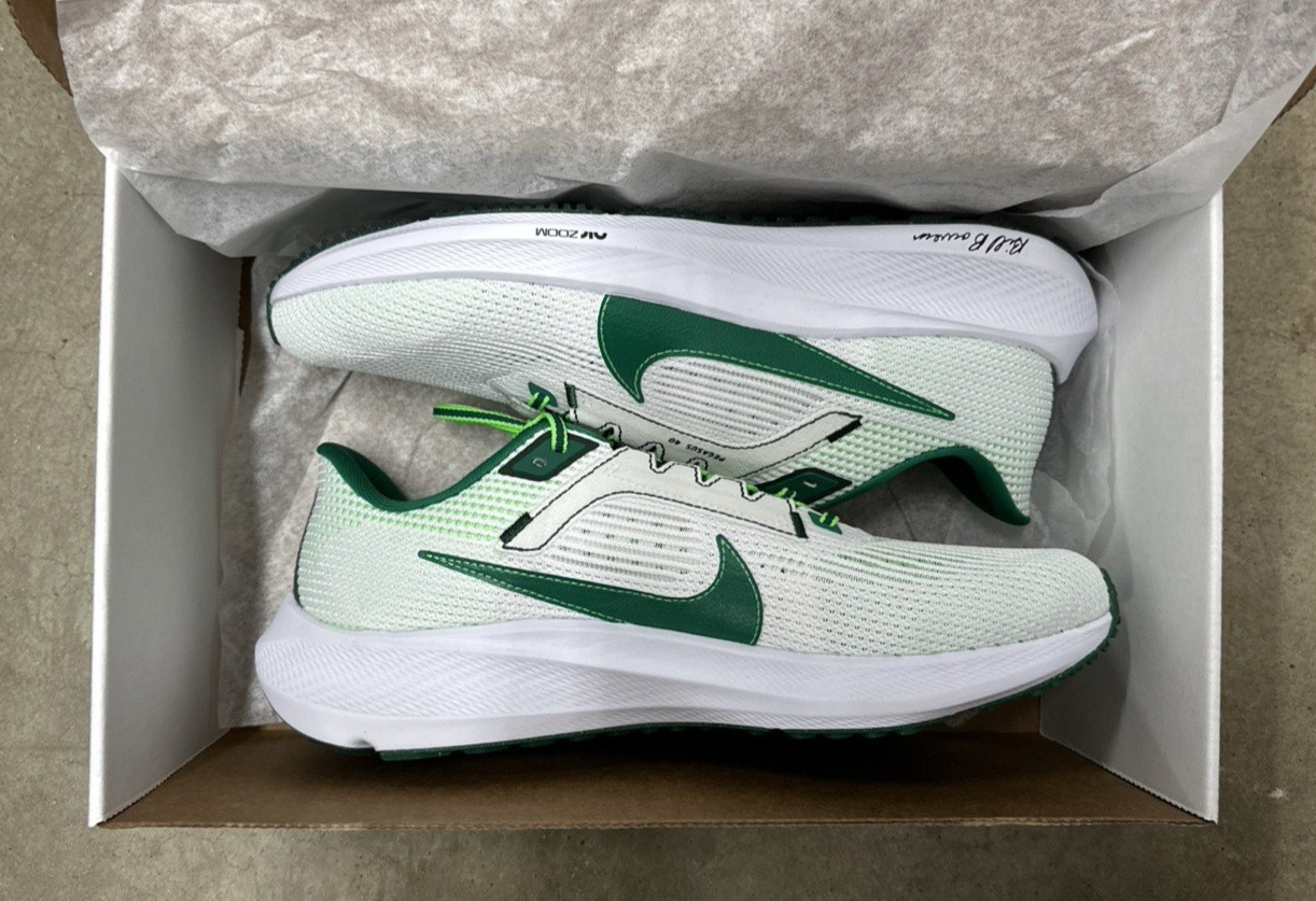 New Nike Pegasus 40 Premium Bill Bowerman White Green FJ0329-100 Men Size 8/8.5