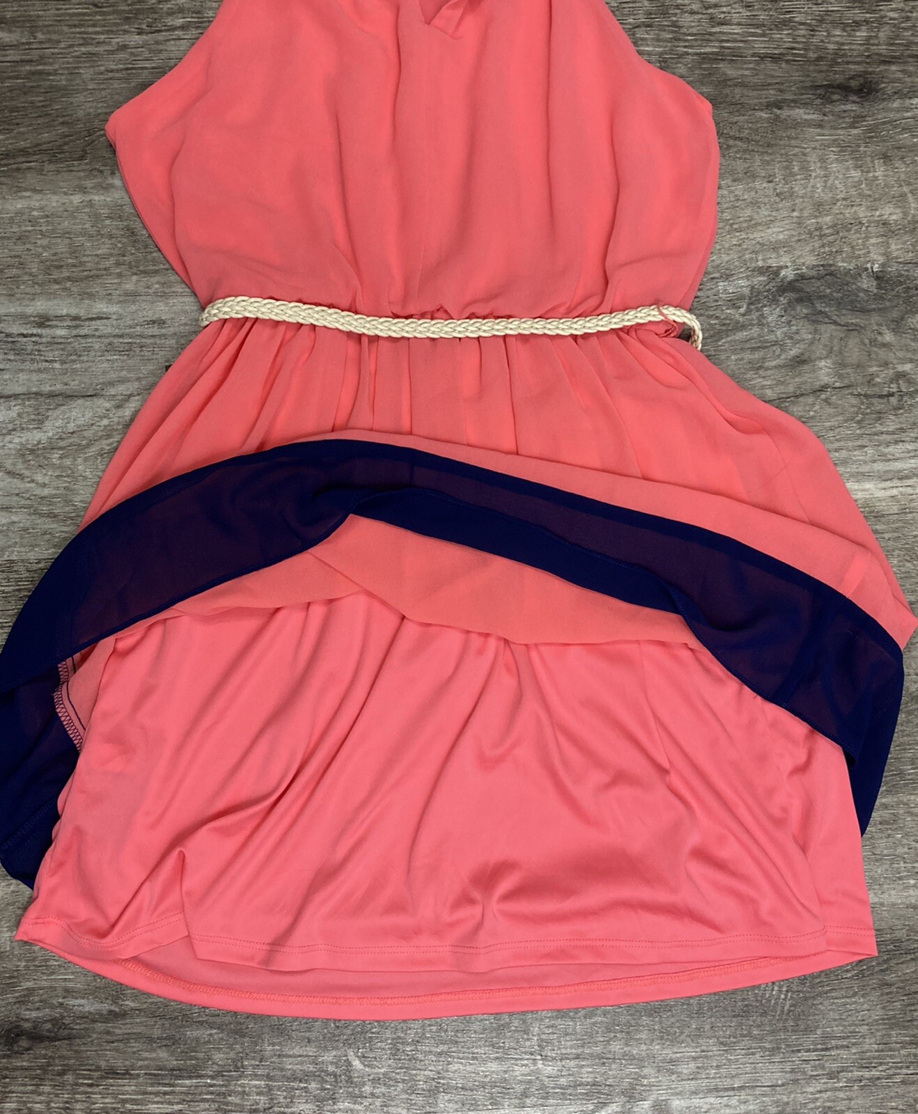 New IZ Buyer Dress Women’s Spaghetti Strap Size Medium Coral Orange Lined