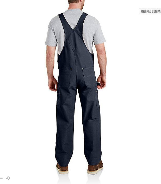 FLASHSALE! Carhartt Men’s Iconic R01 Duck Bib Overall Regular Size Fast Ship