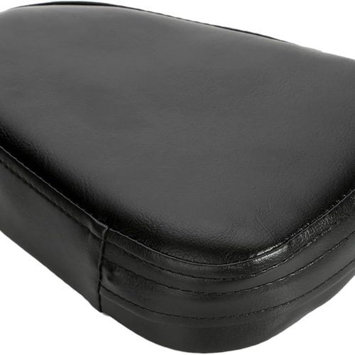 Universal Motorcycle Synthetic Leather Rear Sissy Bar Backrest Cushion Pad – Bla