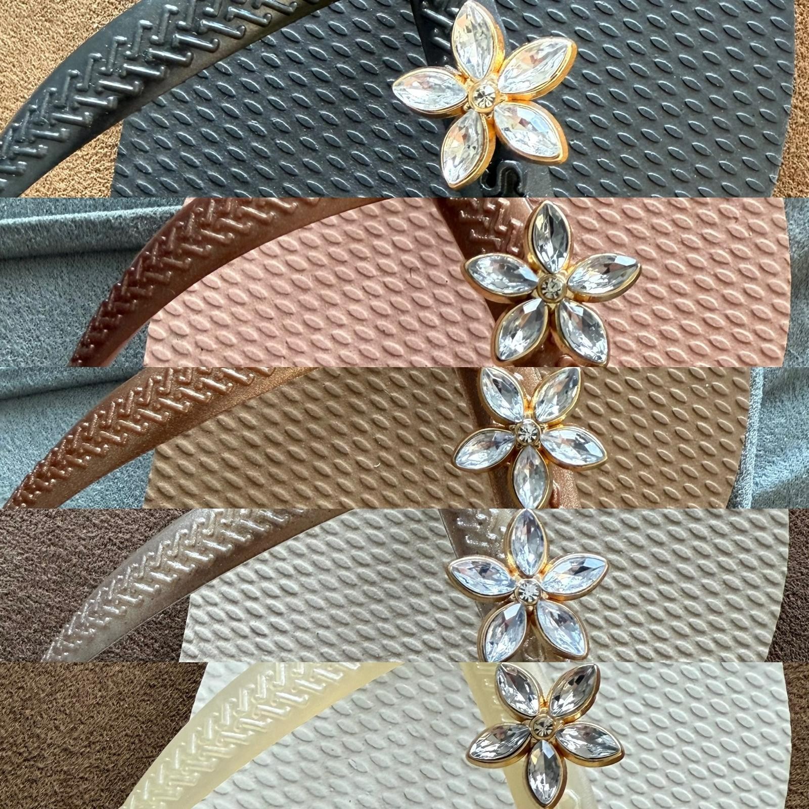 Original Havaianas Flip Flops Women Slim with Flowers and Personalized Charm