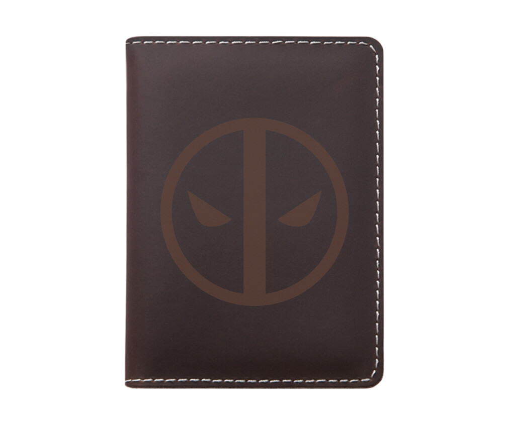 Deadpool Men Genuine Leather Novelty Money Wallet Mini Slim Credit Card Holder