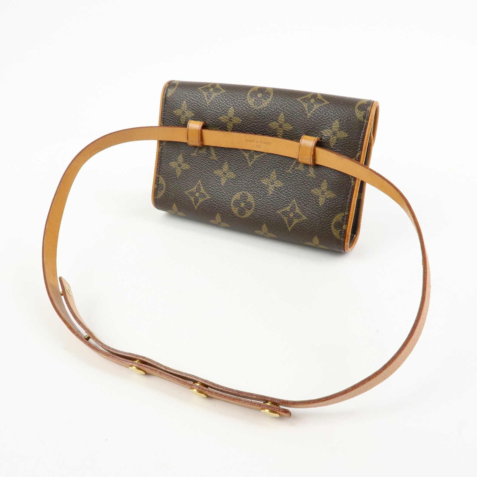 Louis Vuitton Monogram Pochette Florentine XS Waist Bag Belt M51855 Used F/S