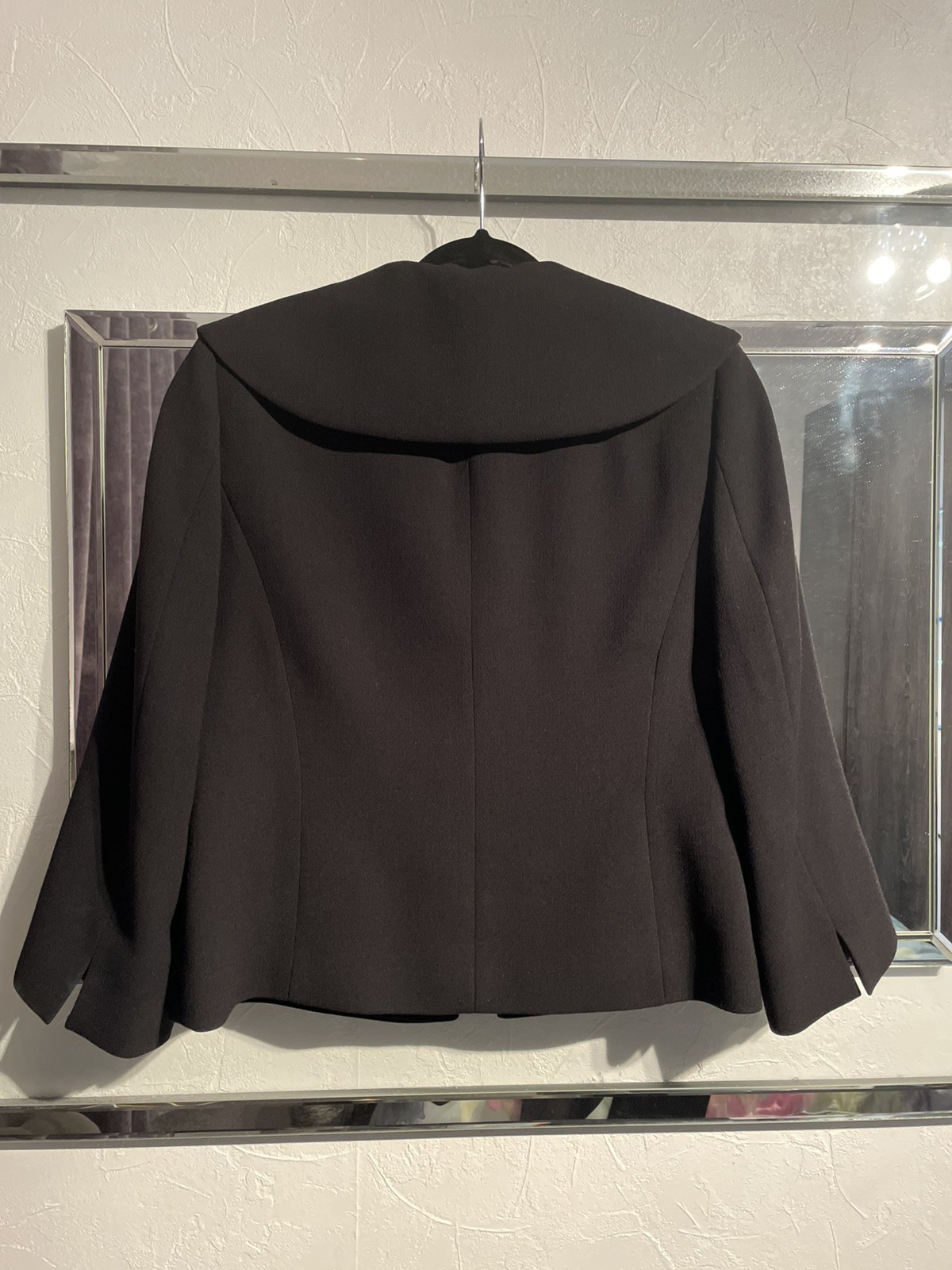 Viyella Fully Lined Black Lightweight Wool & Polyester Jacket – Size 12