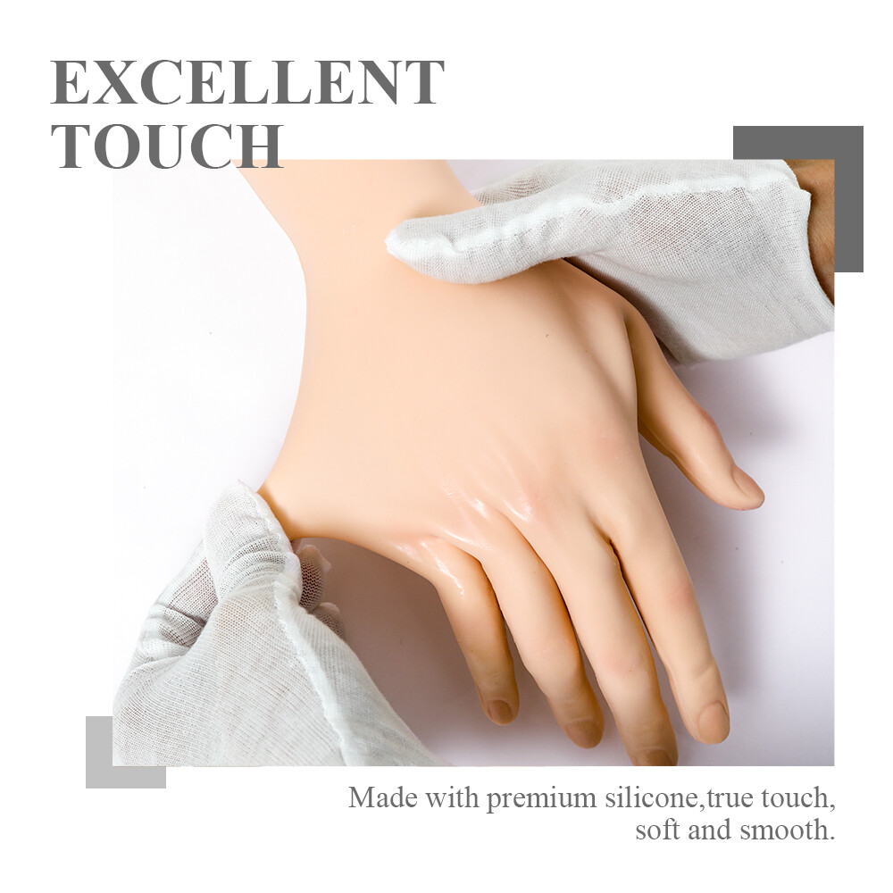 Realistic Silicone Glove Hand Skin Cover Scars Hand Sleeve Cosplay Crossdresser